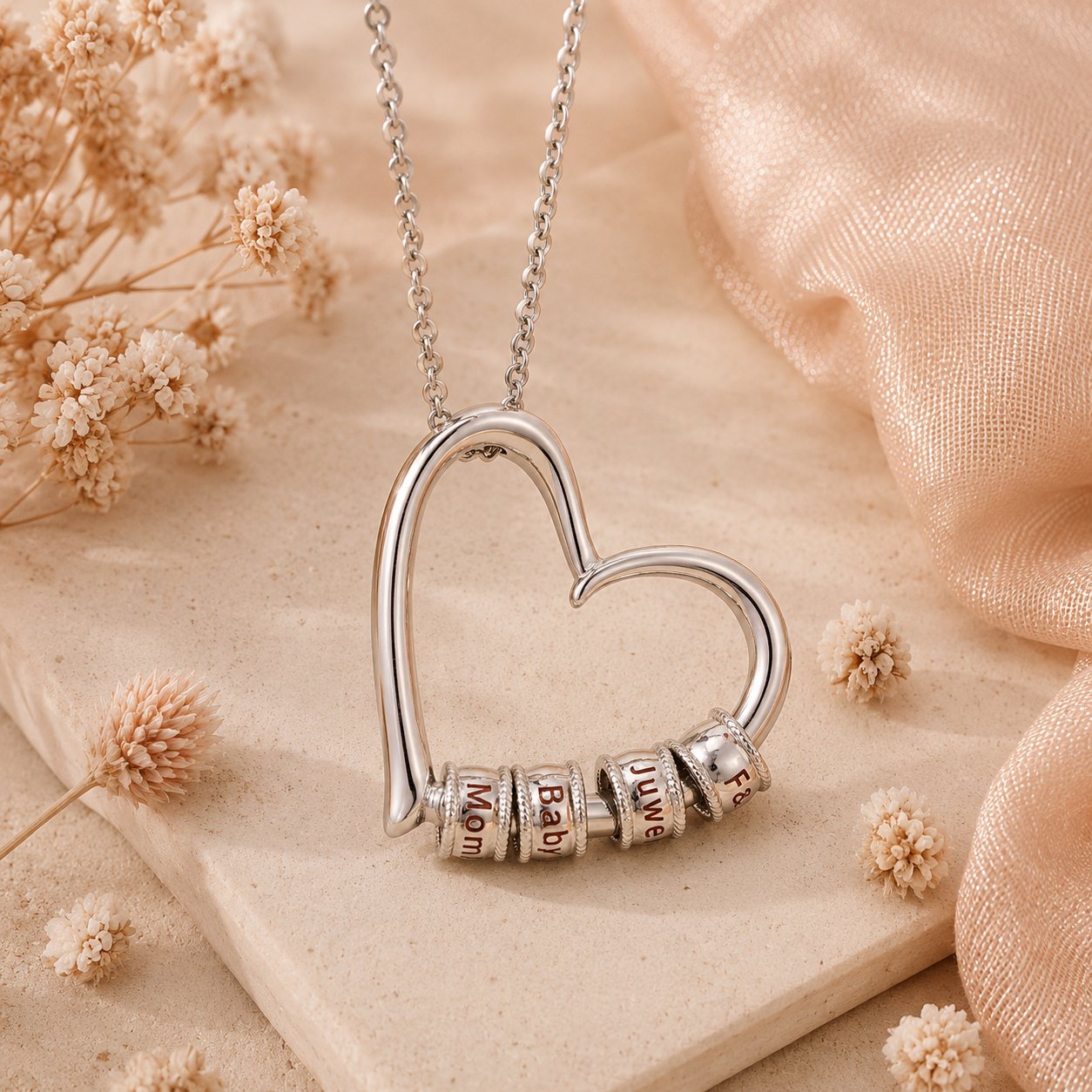 Collier Personnalisé Coeur des Proches