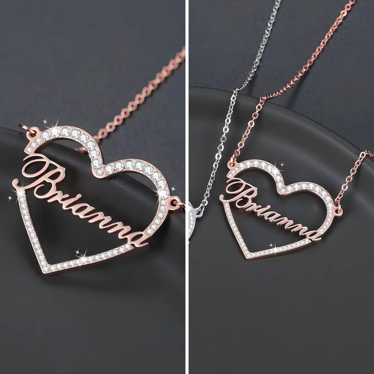 Collier Personnalisé | Coeur Éclatant