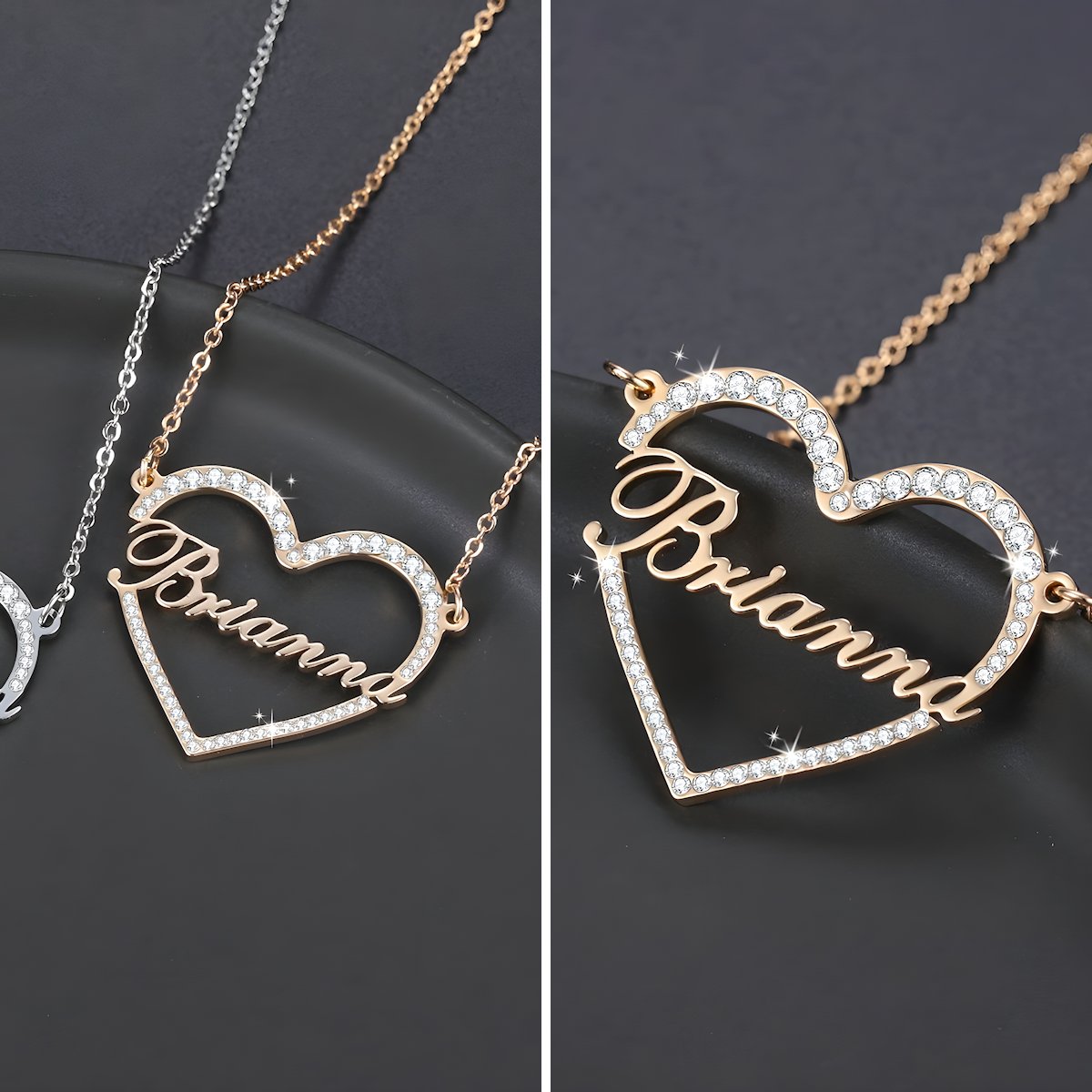 Collier Personnalisé | Coeur Éclatant