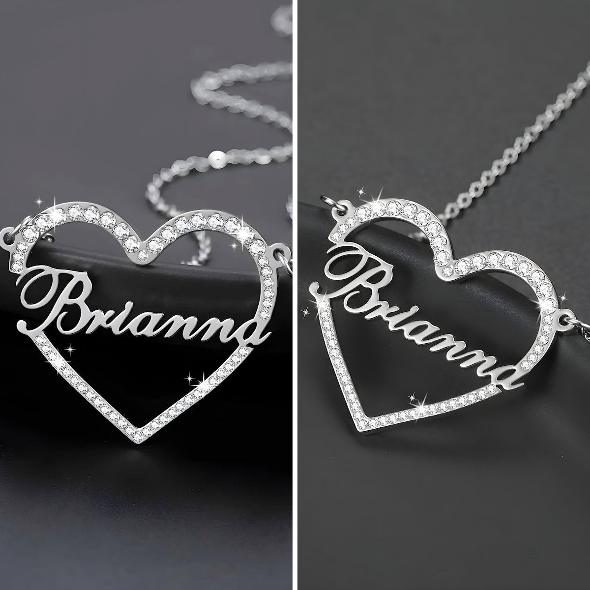 Collier Personnalisé | Coeur Éclatant