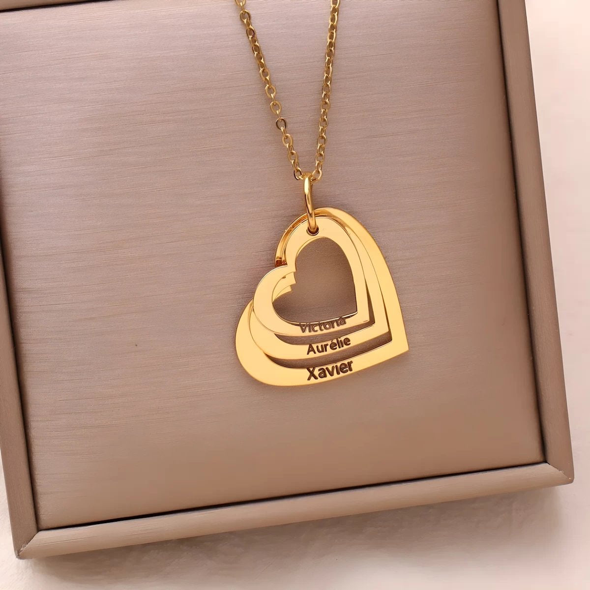 Collier Personnalisé | Cœurs de Ma Vie