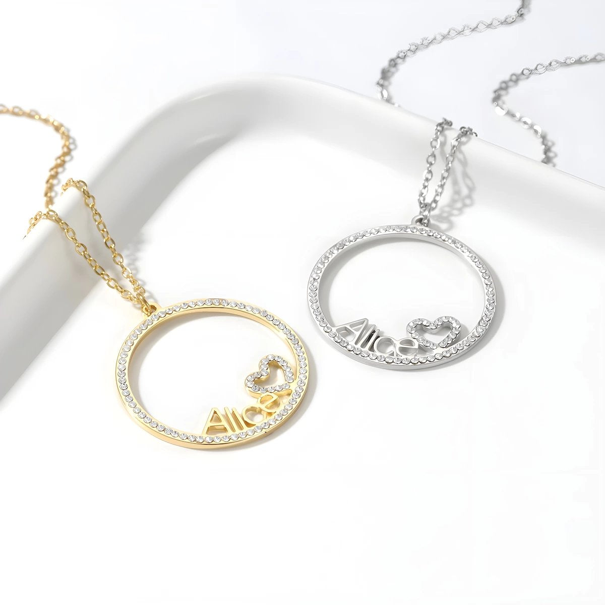 Collier Personnalisé | Halo de Coeur