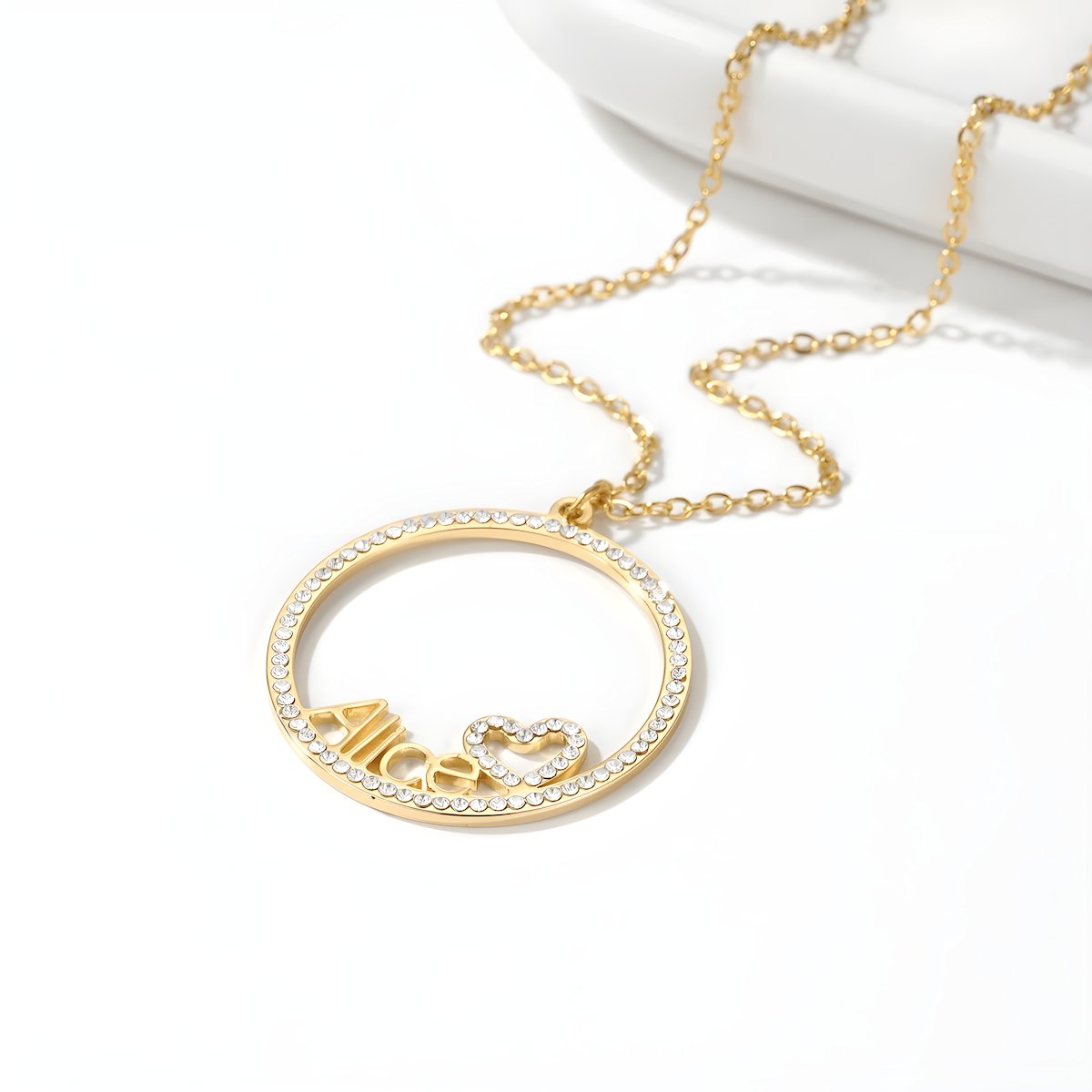 Collier Personnalisé | Halo de Coeur