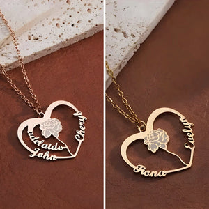 Collier Personnalisé | L’Amour en Rose
