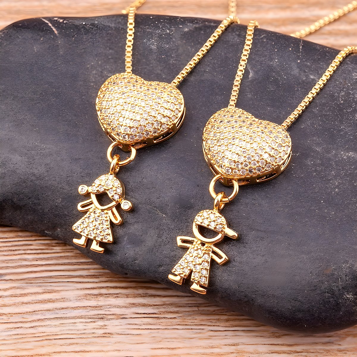 Collier Personnalisé | Les Cœurs de Mes Jours