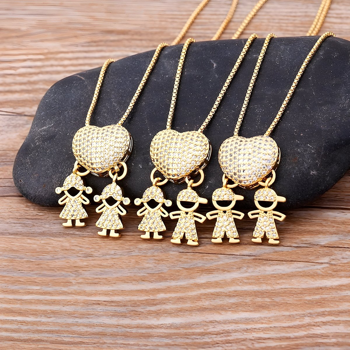 Collier Personnalisé | Les Cœurs de Mes Jours