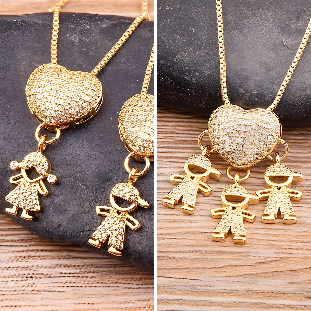 Collier Personnalisé | Les Cœurs de Mes Jours