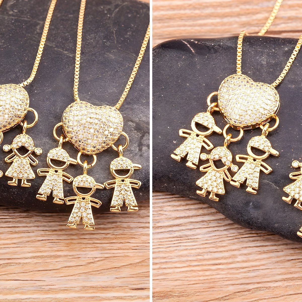 Collier Personnalisé | Les Cœurs de Mes Jours