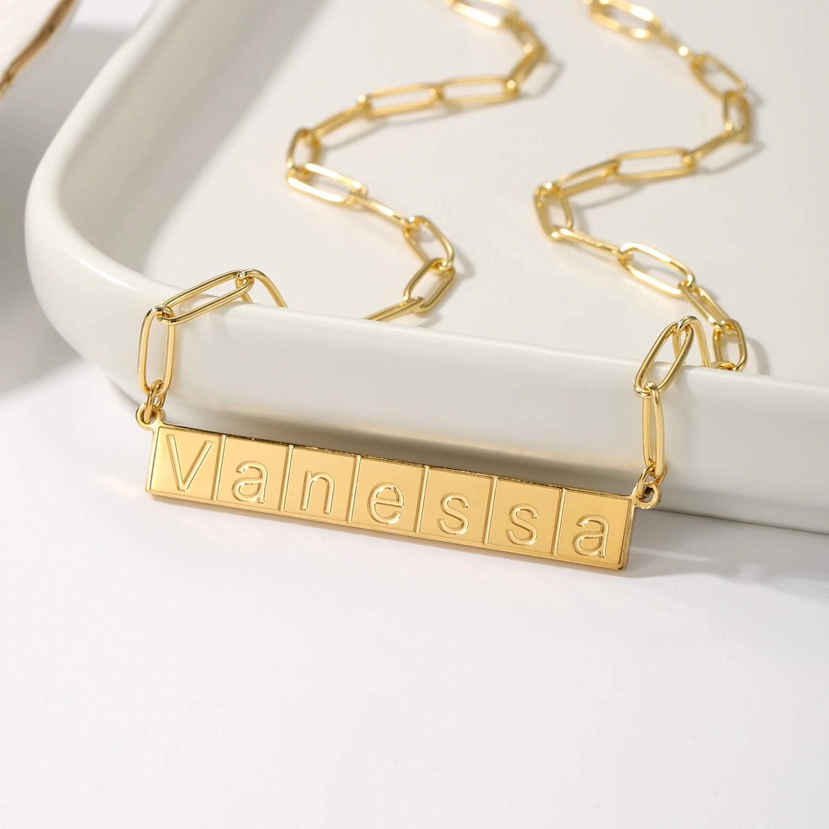 Collier Personnalisé | Monogramme Épure
