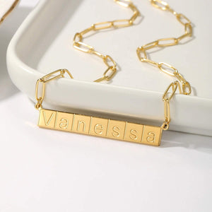 Collier Personnalisé | Monogramme Épure