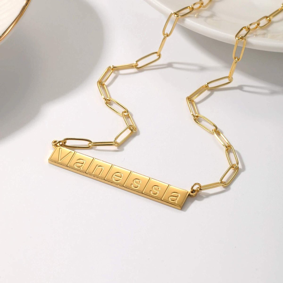 Collier Personnalisé | Monogramme Épure