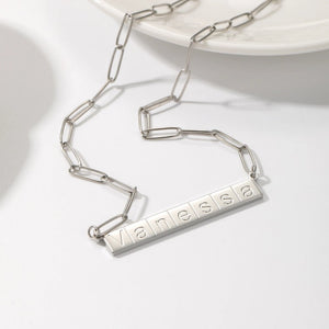Collier Personnalisé | Monogramme Épure