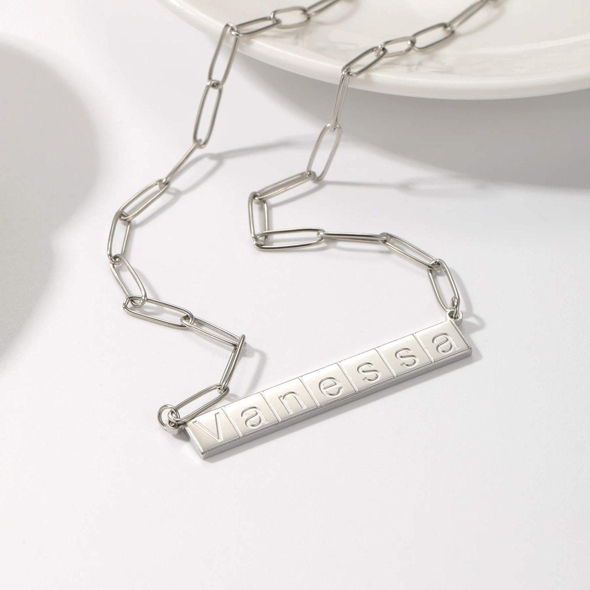 Collier Personnalisé | Monogramme Épure