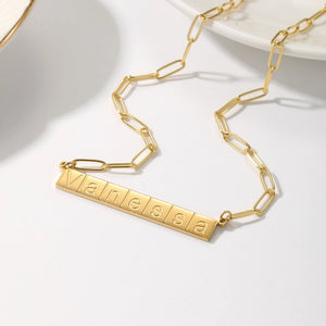 Collier Personnalisé | Monogramme Épure
