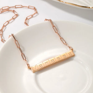 Collier Personnalisé | Monogramme Épure