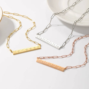 Collier Personnalisé | Monogramme Épure