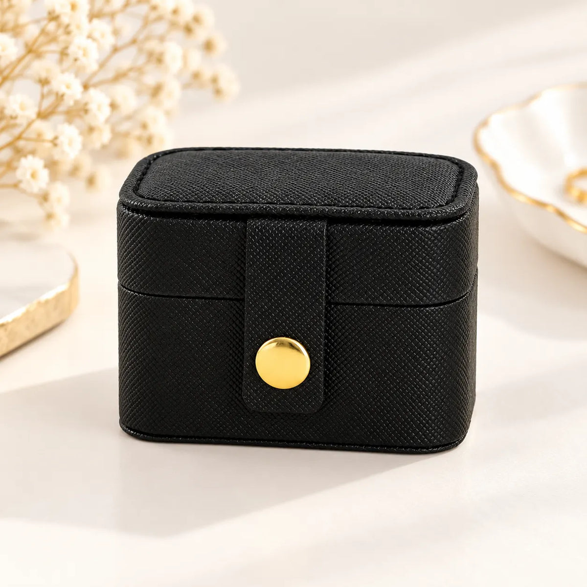 Petite Boîte à Bijoux Voyage Cuir Élégante